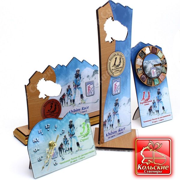 Комплект наград для награждения победителей Чемпионата России по ски-альпинизму  ― Кольские Сувениры